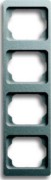 Rahmen 4-fach titan, senkr., alpha 1734 KA-266 