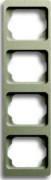 Rahmen 4-fach palladium, senkr. 1734 KA-260 