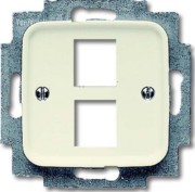Zentralscheibe ws für 2 Modular Jack 2561-02-212 