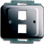 Zentralscheibe pla für 2 Modular Jack 2561-02-20 
