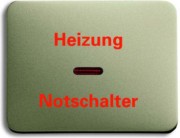 Wippe pall mit Aufdruck Heizung-Notschalter 1789 H-260 