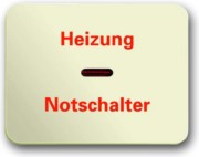 Wippe ws mit Aufdruck Heizung-Notschalter 1789 H-22G 