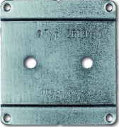 Montageplatte 1-fach 2609 WS 