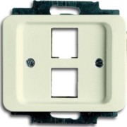 Zentralscheibe elf/ws für 2 Modular Jack 2561-02-22G 