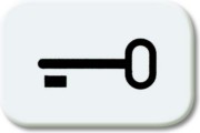 Tastersymbol aws Schlüssel 2525 TR-214 