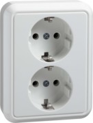 Steckdose 2f.rw halbversenkt 235404 