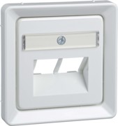 Zentralplatte rw UAE 2xRJ45,Rutenbeck 206534 