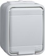 Steckdose 1-fach AP reinweiß 445004 