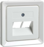 Zentralplatte UAE 2xRJ45 reinweiß 503664 