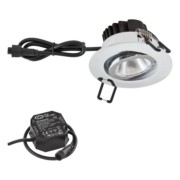 LED-Deckeneinbauleuchte 4000K IP65 chr PC650N61140 