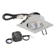 P-LED Deckeneinbauleuchte 4000K 230V quad.alu PC24N61440 