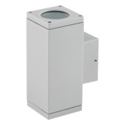 Wandanbauleuchte GU10 2-flg.IP54 485015N alu 