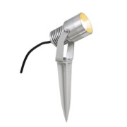 P-LED COB Spot m.Erdspieß 24VDC 5W 3000K IP67 PC 670502 alu-mt 
