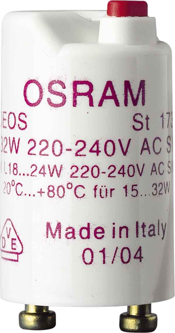 OSRAM LAMPE Starter f.Einzelschaltung 15-32W 230V ST 173 25er 