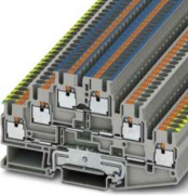 Schutzleiter-Reihenklemme 5,2 mm, grau PT 2,5-PE/L/N 