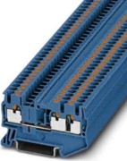 Durchgangsreihenklemme 0,14-4qmm, 5,2mm, bl PT 2,5-TWIN BU 