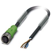 Sensor-Aktor-Kabel M12 gerade, 4p., 10m SAC-4P-10,0PVC/M12FS 