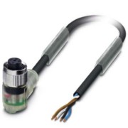 Sensor-Aktor-Kabel M12 gew., 4p., 10m SAC4P10,0PVC/M12FR3L 
