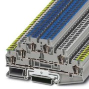 Dreistock-Klemme grau ST 2,5-PE/L/N 