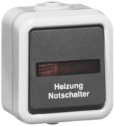 Heizung-Notschalter gr 10A 250V 2-pol.Aus D 622 WAB HN 