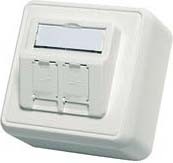 Modul-Aufnahme AP 80x80 2fach aws leer 100021382 