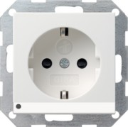 Schuko-Steckdose rws-gl mit LED-Beleuchtung 117003 