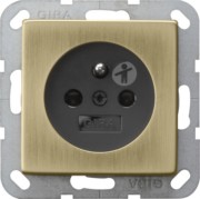 Steckdose Erdstift bronze/schwarz 0485603 