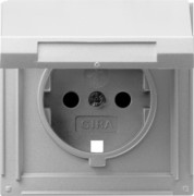 Abdeckung SCHUKO alu TX44 (WG UP) KD+SH 144265 