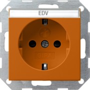 Schutzkontakt-Steckdose BSF+SH Orange 0417109 