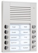 Audioaußenstation 2-reihig 10 Tasten AP silber PES10-EN/04 