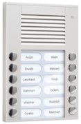 Audioaußenstation 2-reihig 12 Tasten AP silber PES12-EN/04 