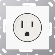Steckdose ws 15A 125V Schutzkont. A 521-15 WW 