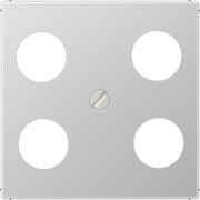 Abdeckung alu für 4L-SAT-TV-Dose A 561-4 SAT1 AL 