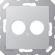 Abdeckung alu für 2 Kleinst.Dosen A 562-2 AL 