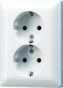 SCHUKO-Steckdose aws 16A 250V 2-fach AS 5020 U WW 