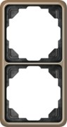 Rahmen 2-fach gold brz waage/senkrecht CD 582 GB 