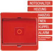 Abdeckung Glasscheibe rt für Schalter/Taster 561 GL 