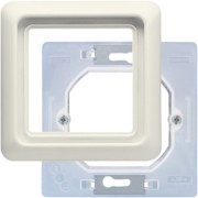 Rahmen 1-fach ws kompl.mit Flansch CD 681 WU W 