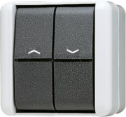 Jalousie-Wippschalter 10AX 250V Tas.1-pol. 839 VW 