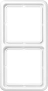 Rahmen 2-fach aws waage/senkrecht CD 582 WU WW 