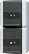 SCHUKO-Steckdose 2-fach 16A 250V 822 NAW 