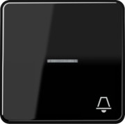 Wippe Symbol KLINGEL sw für beleuchtb.Taster CD 590 KO5K 