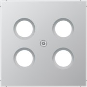 Abdeckung alu für 4L-SAT-TV-Dose AL 2990-4 SAT1 