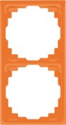 Rahmen 2-fach orange waage/senkrecht CD 582 K O 
