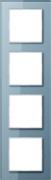 Glasrahmen 4-fach bl/gr waage/senkrecht AC 584 GL BLGR 