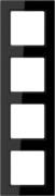 Rahmen 4-fach sw waage/senkrecht AC 584 