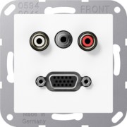 Multimedia-Anschluss aws Cinch/Klinke 3,5/VGA MA A 1072 WW 