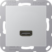 Multimedia-Anschluss alu HDMI m.Tragring MA A 1112 AL 
