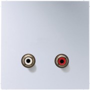 Multimedia-Anschluss alu Cinch Audio/Tragring MA AL 1021 