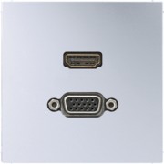 Multimedia-Anschluss alu HDMI/VGA m.Tragring MA AL 1173 